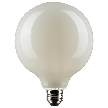 Satco 8 Watt G40 LED Lamp, White, Medium Base, 90 CRI, 4000K, 120 Volts S21261